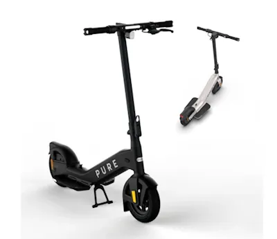 E-Scooter PURE Advance in schwarz und grau