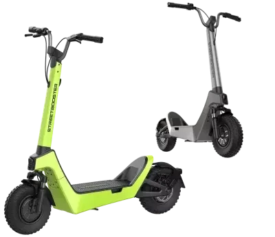 E-Scooter STREETBOOSTER Pollux in grün und silber