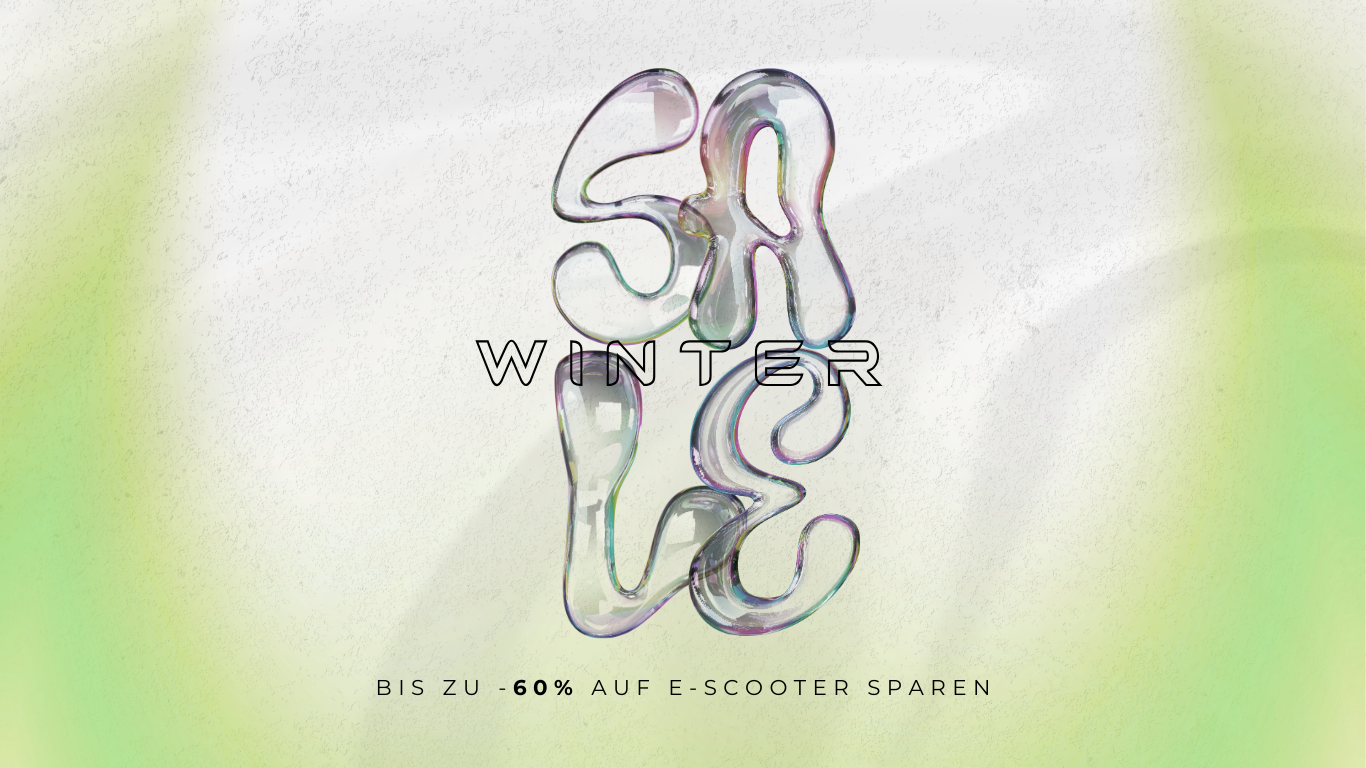 e-scooter, Winter, Glas-Optik, transparent, Eisskulptur