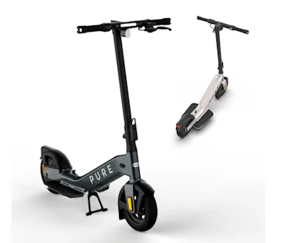 E-Scooter PURE Advance plus in mercury grey und platinum