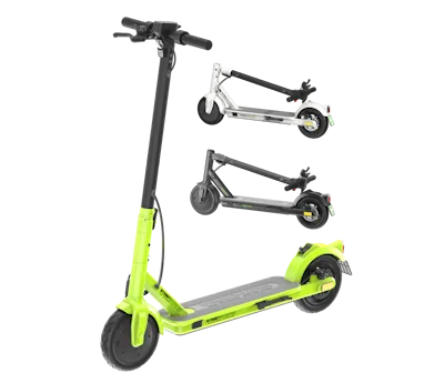 E-Scooter STREETBOOSTER One in schwarz und grün und weiß